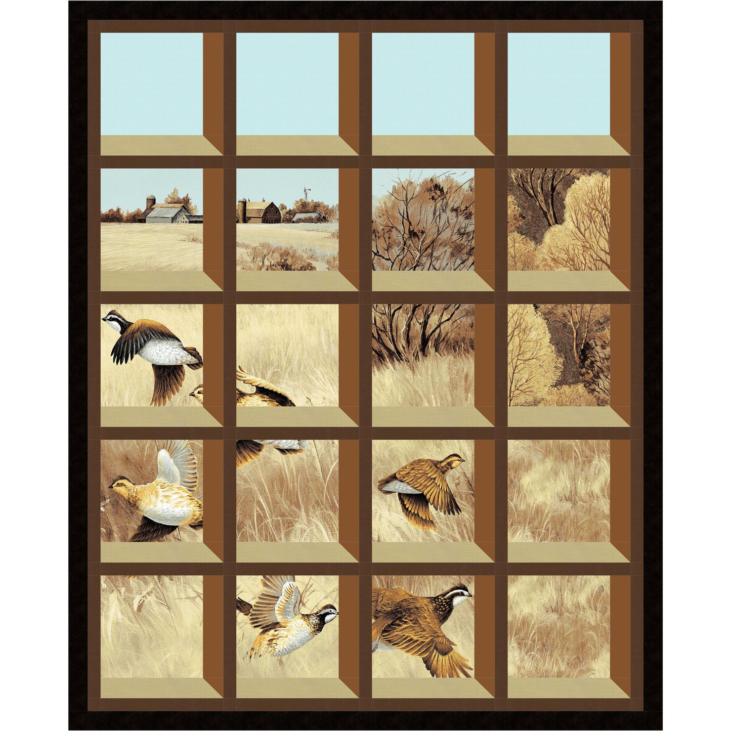 Farm Family Outing Quilt PS-957e - Downloadable Pattern