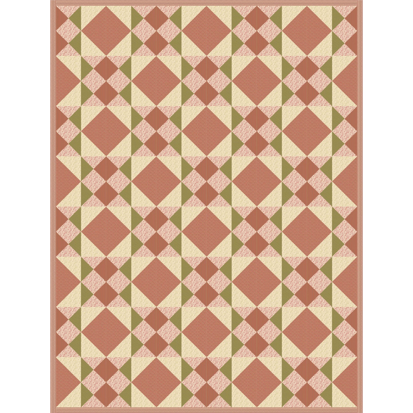 Pink Confetti Quilt PS-958e - Downloadable Pattern
