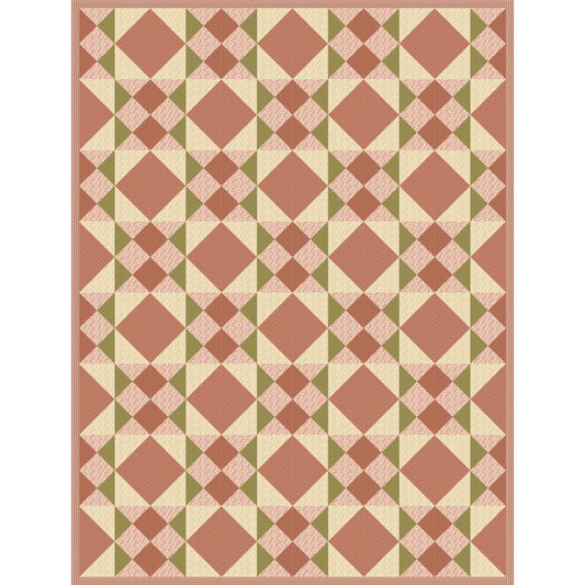 Pink Confetti Quilt PS-958e - Downloadable Pattern