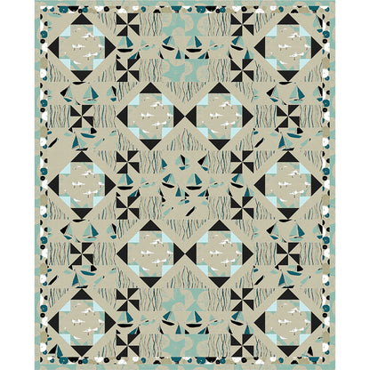 Sea Swirls Quilt Pattern PS-962 - Paper Pattern