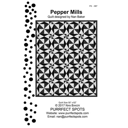 Pepper Mills Quilt PS-967e - Downloadable Pattern