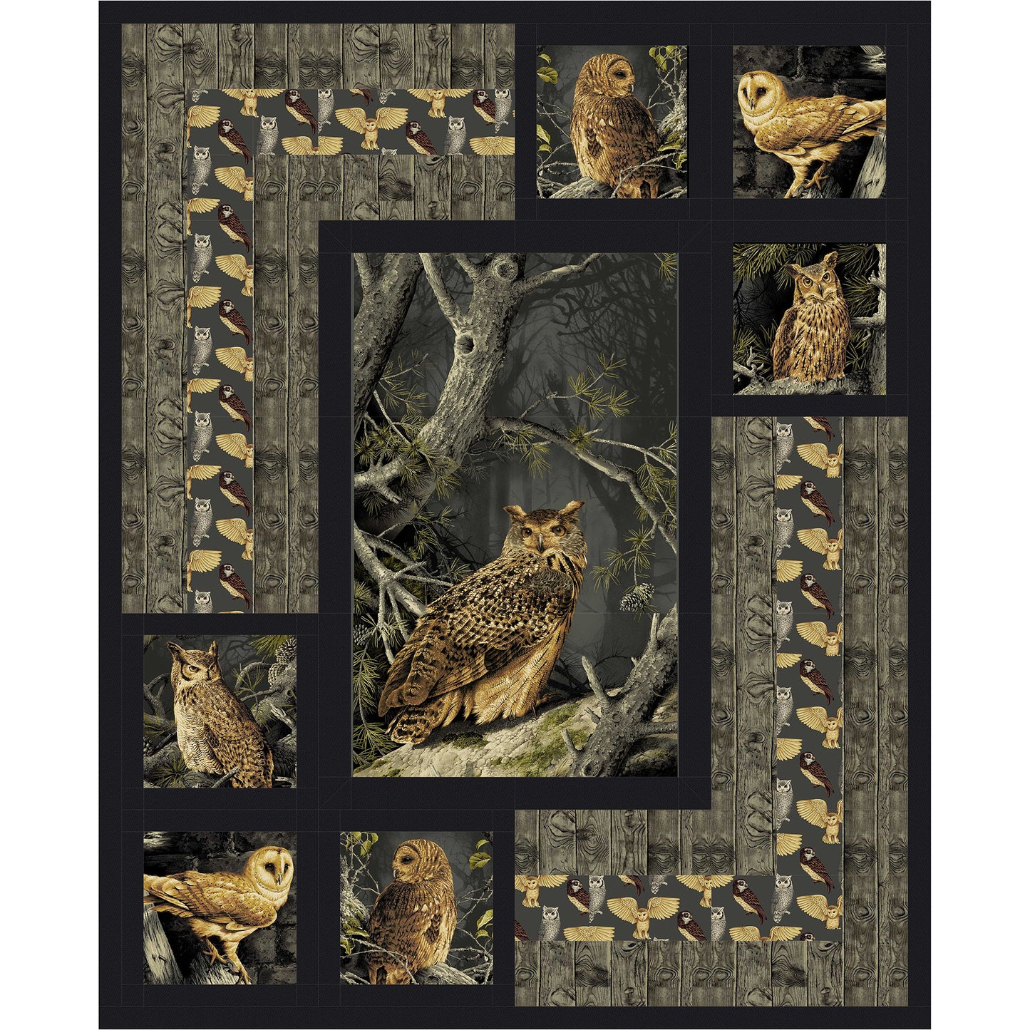 Night Owls Quilt Pattern PS-968 - Paper Pattern