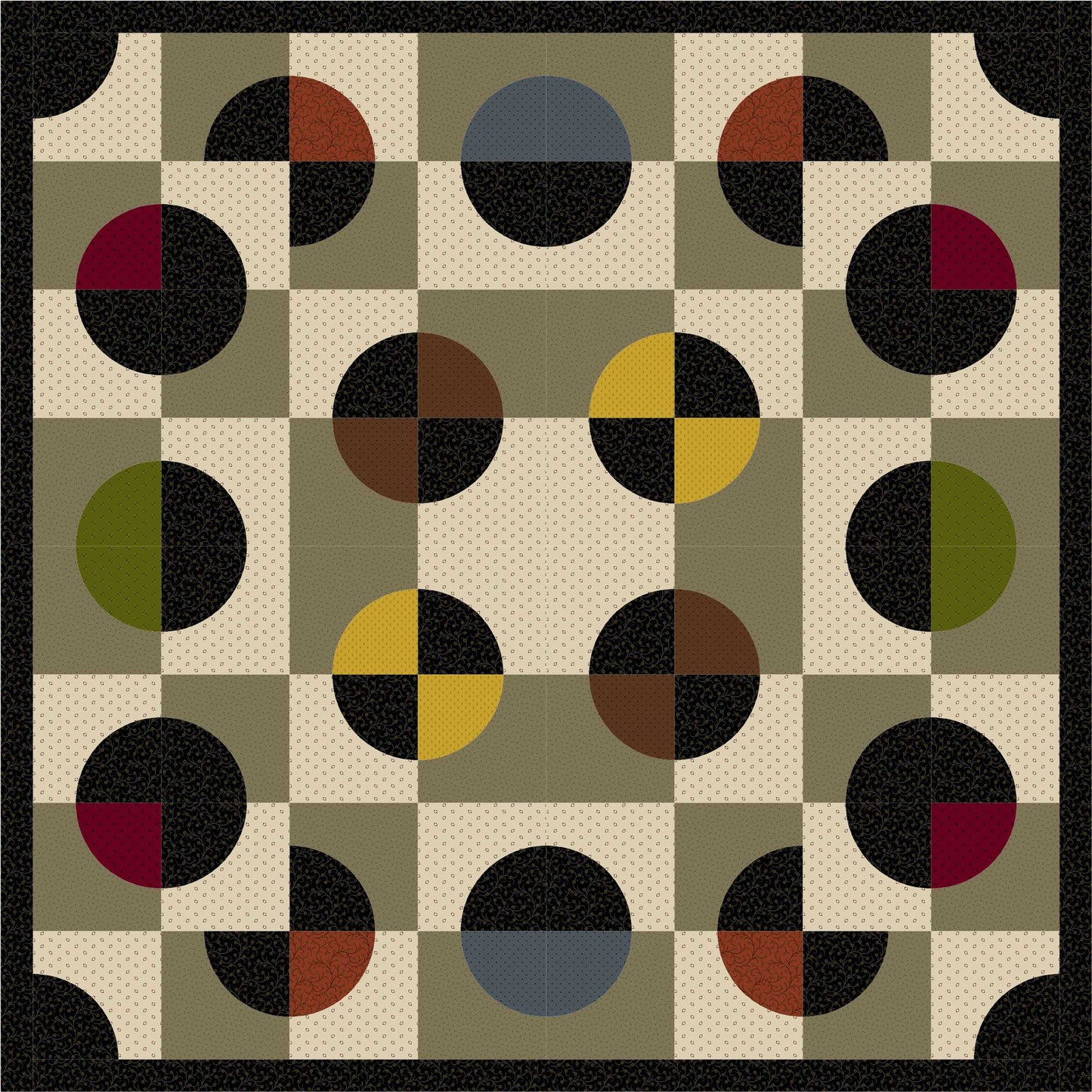 Coin Toss Quilt PS-970e - Downloadable Pattern