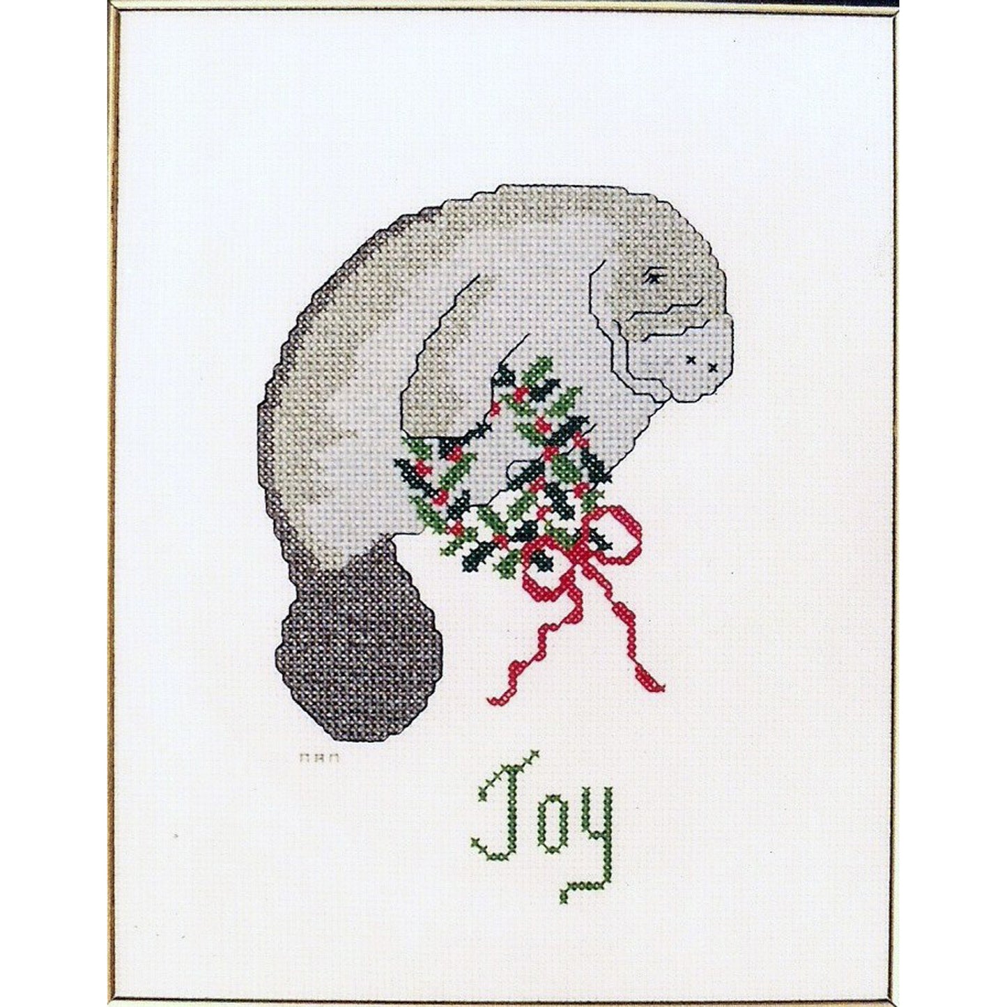 The Christmas Manatee Cross Stitch Pattern PS-9712w  - Wholesale Product