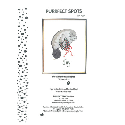 The Christmas Manatee Cross Stitch Pattern PS-9712w  - Wholesale Product