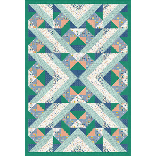 Teal a Point is Made Quilt Pattern PS-973 - Paper Pattern
