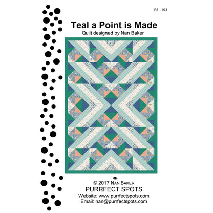 Teal a Point is Made Quilt PS-973e - Downloadable Pattern