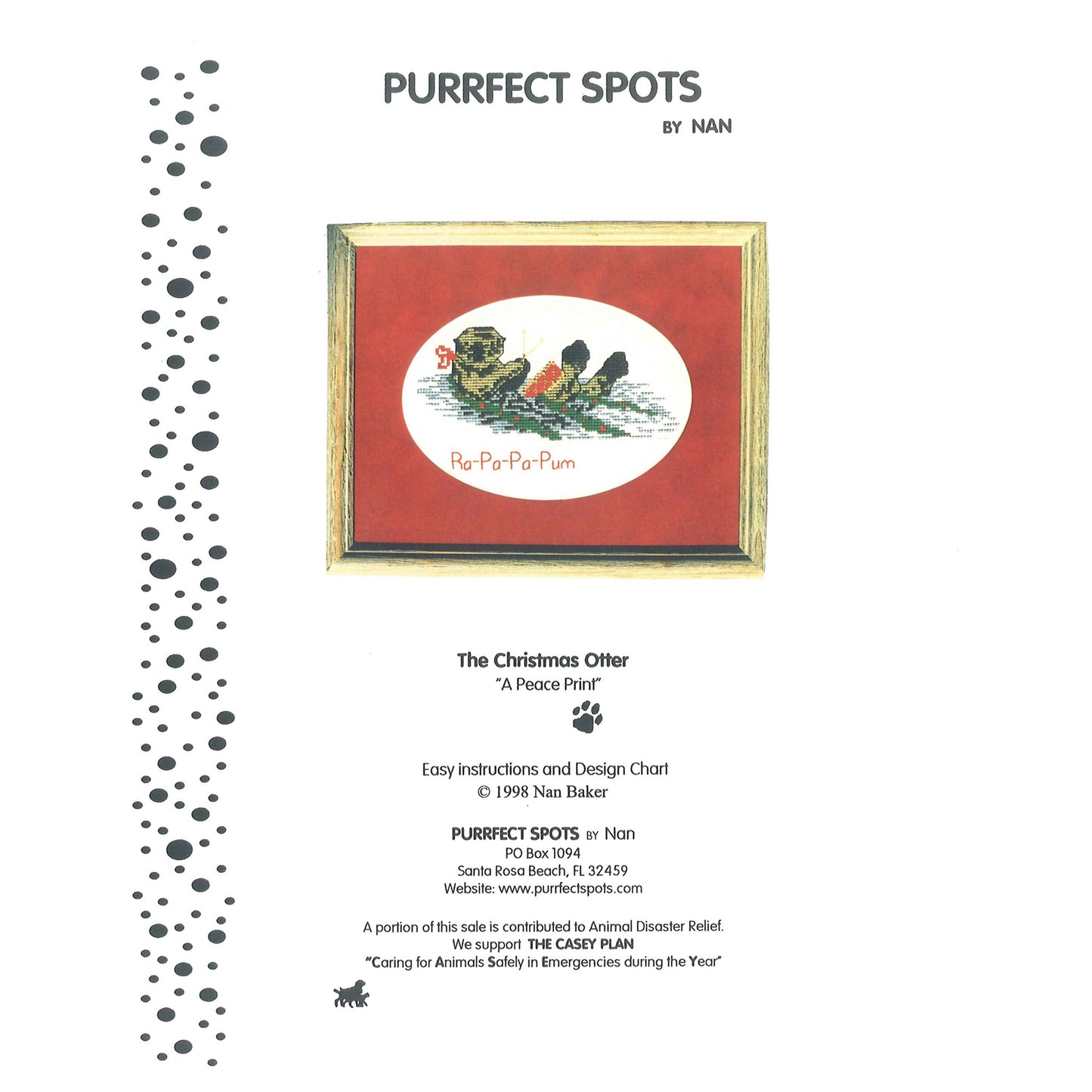 The Christmas Otter Cross Stitch Pattern PS-9742 - Paper Pattern