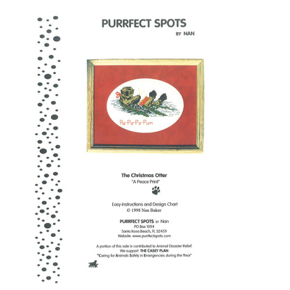 The Christmas Otter Cross Stitch Pattern PS-9742 - Paper Pattern