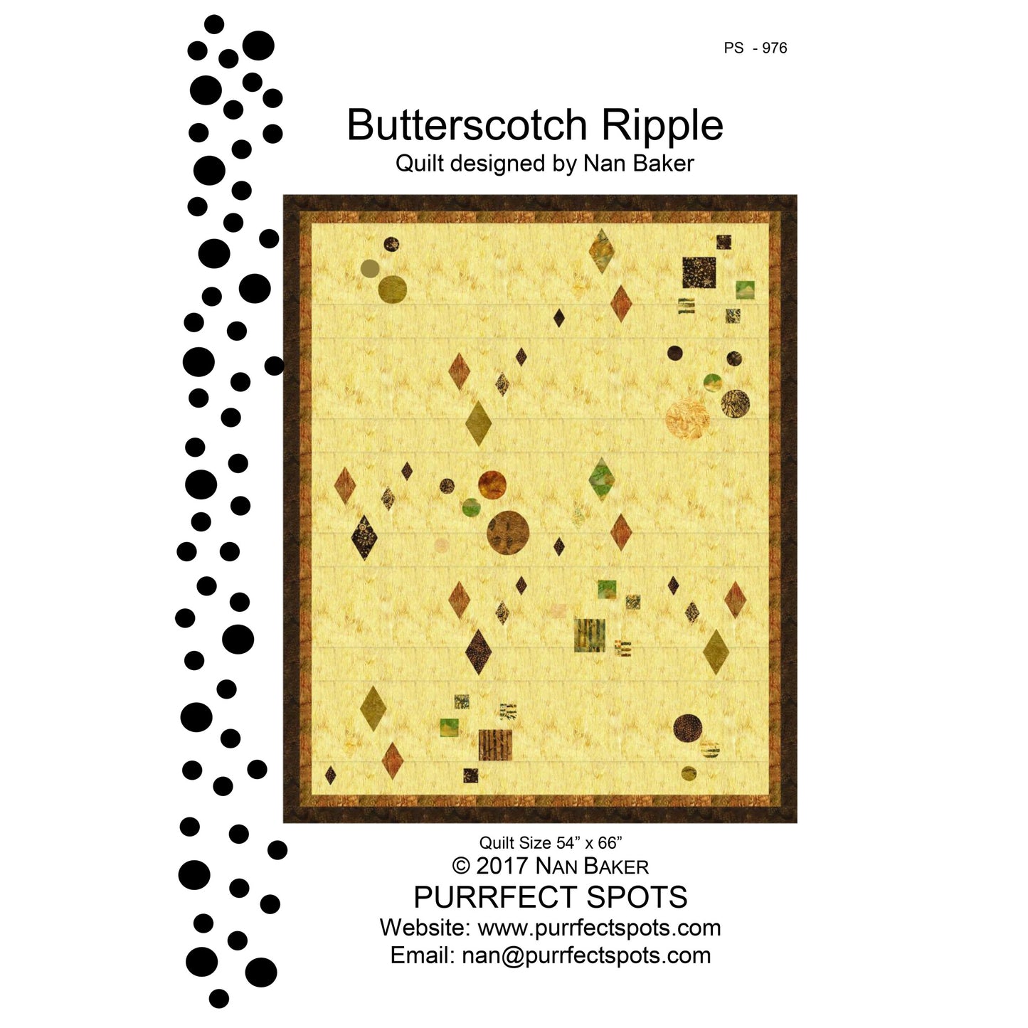 Butterscotch Ripple Quilt PS-976e - Downloadable Pattern