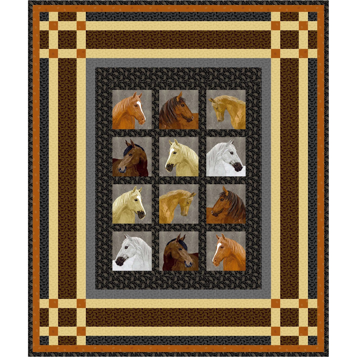 Pony Expressions Quilt PS-977e - Downloadable Pattern