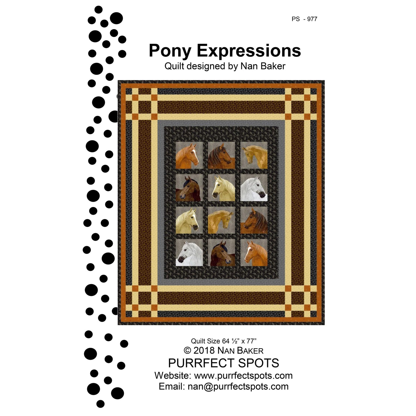 Pony Expressions Quilt PS-977e - Downloadable Pattern