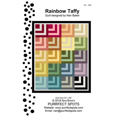 Rainbow Taffy Quilt Pattern PS-978 - Paper Pattern