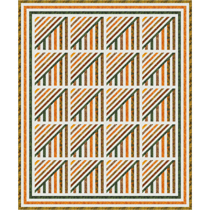 Image of the Line Up quilt by Nan Baker of Purrfect Spots.