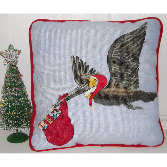 The Christmas Pelican Cross Stitch Pattern PS-9953 - Paper Pattern