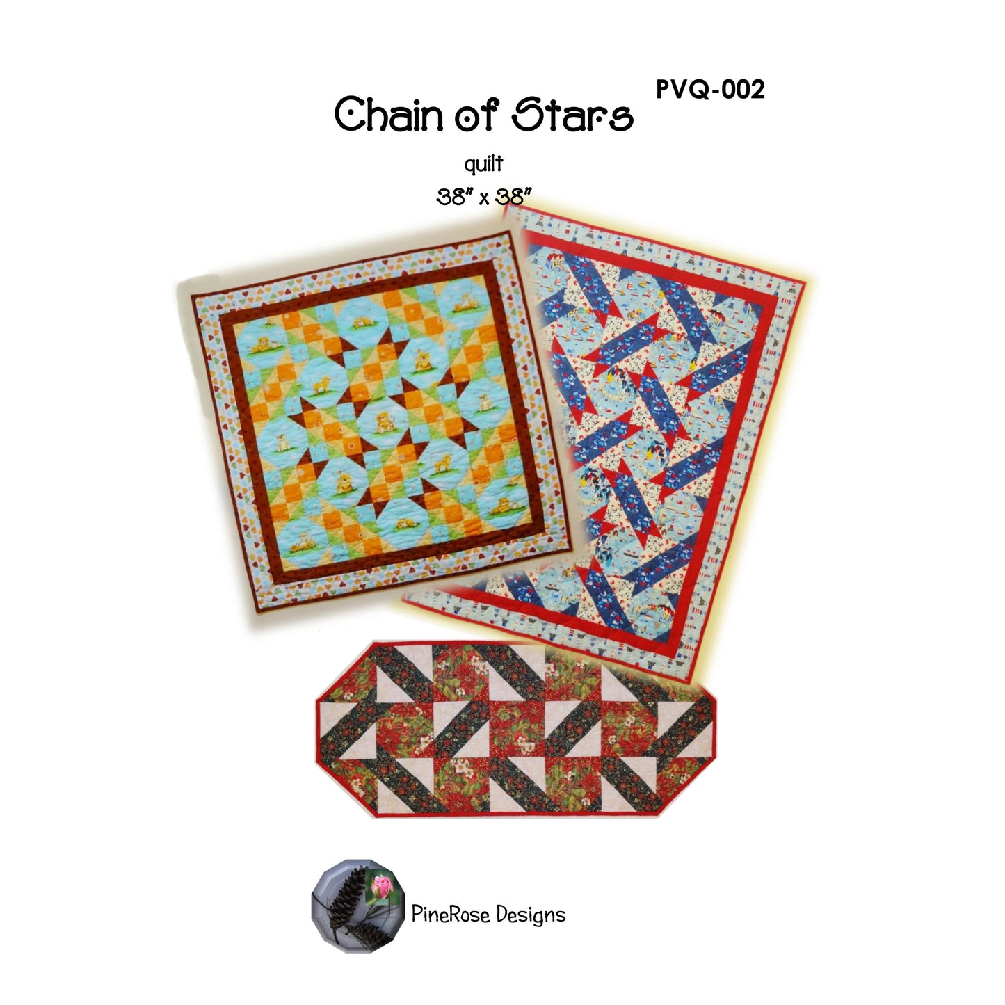 Chain of Stars Quilt PVQ-002e - Downloadable Pattern