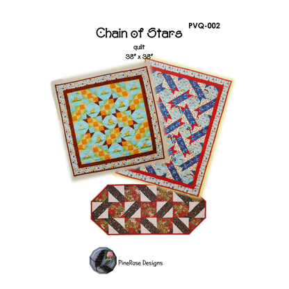 Chain of Stars Quilt PVQ-002e - Downloadable Pattern