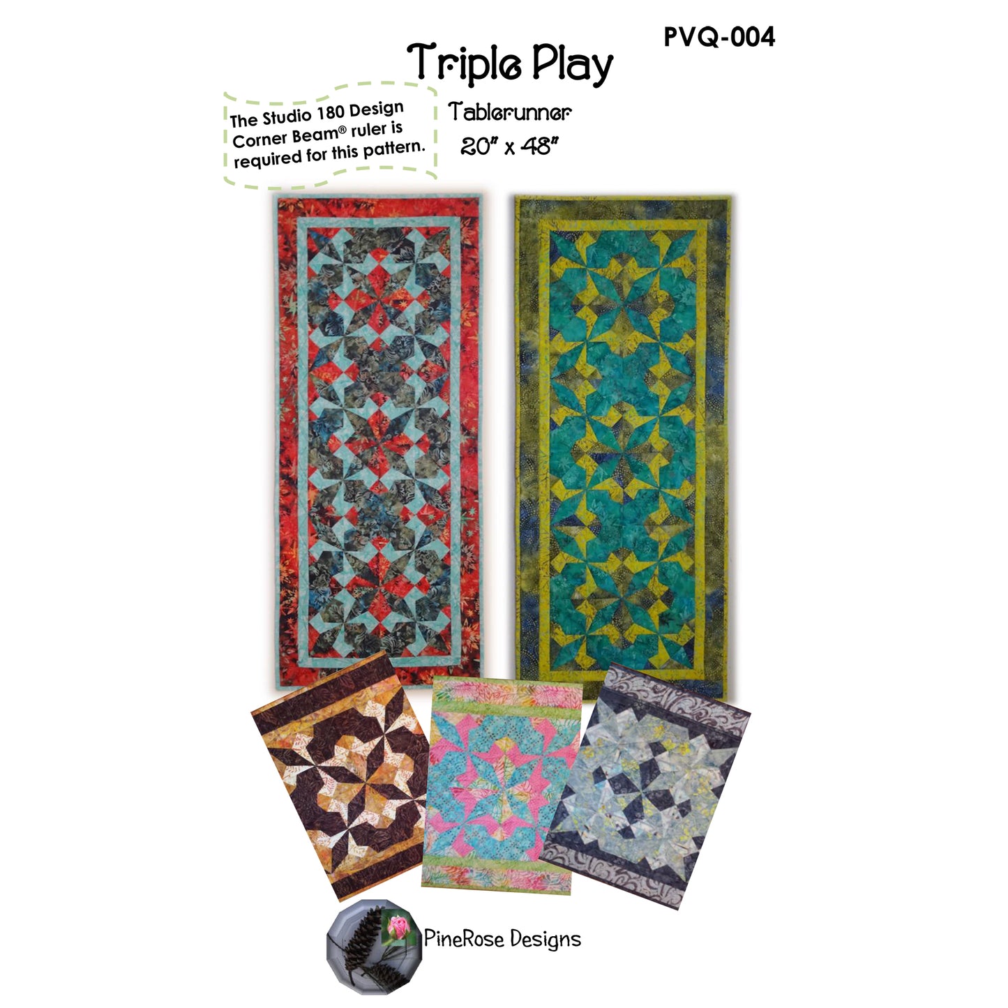 Triple Play Quilt PVQ-004e - Downloadable Pattern