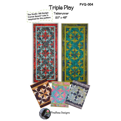 Triple Play Quilt PVQ-004e - Downloadable Pattern