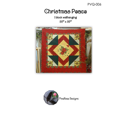 Christmas Peace One Block Quilt PVQ-006e - Downloadable Pattern
