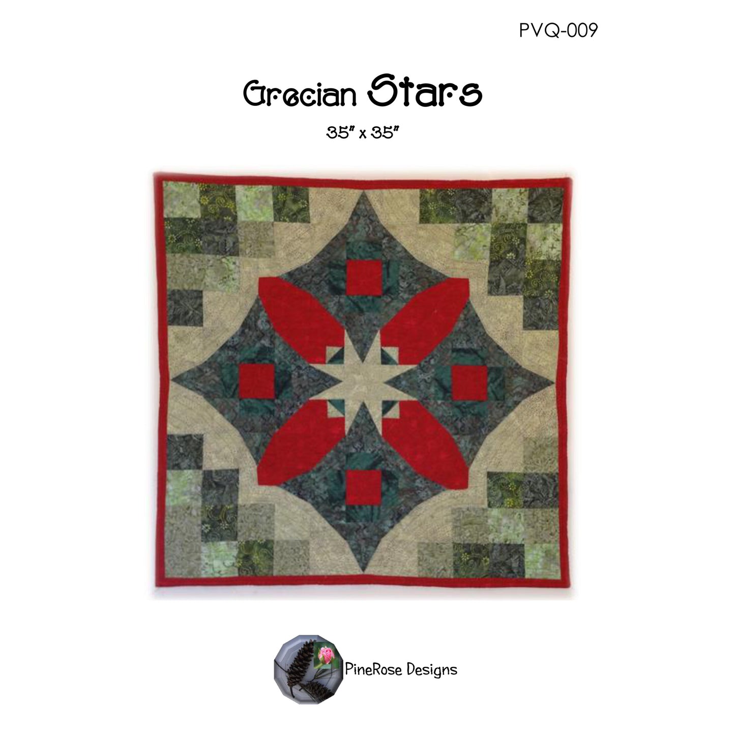 Grecian Stars Quilt PVQ-009e - Downloadable Pattern