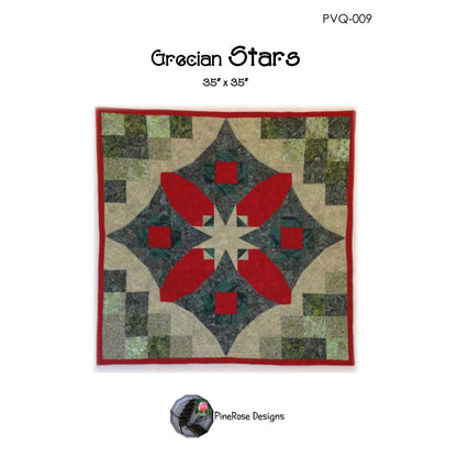 Grecian Stars Quilt PVQ-009e - Downloadable Pattern