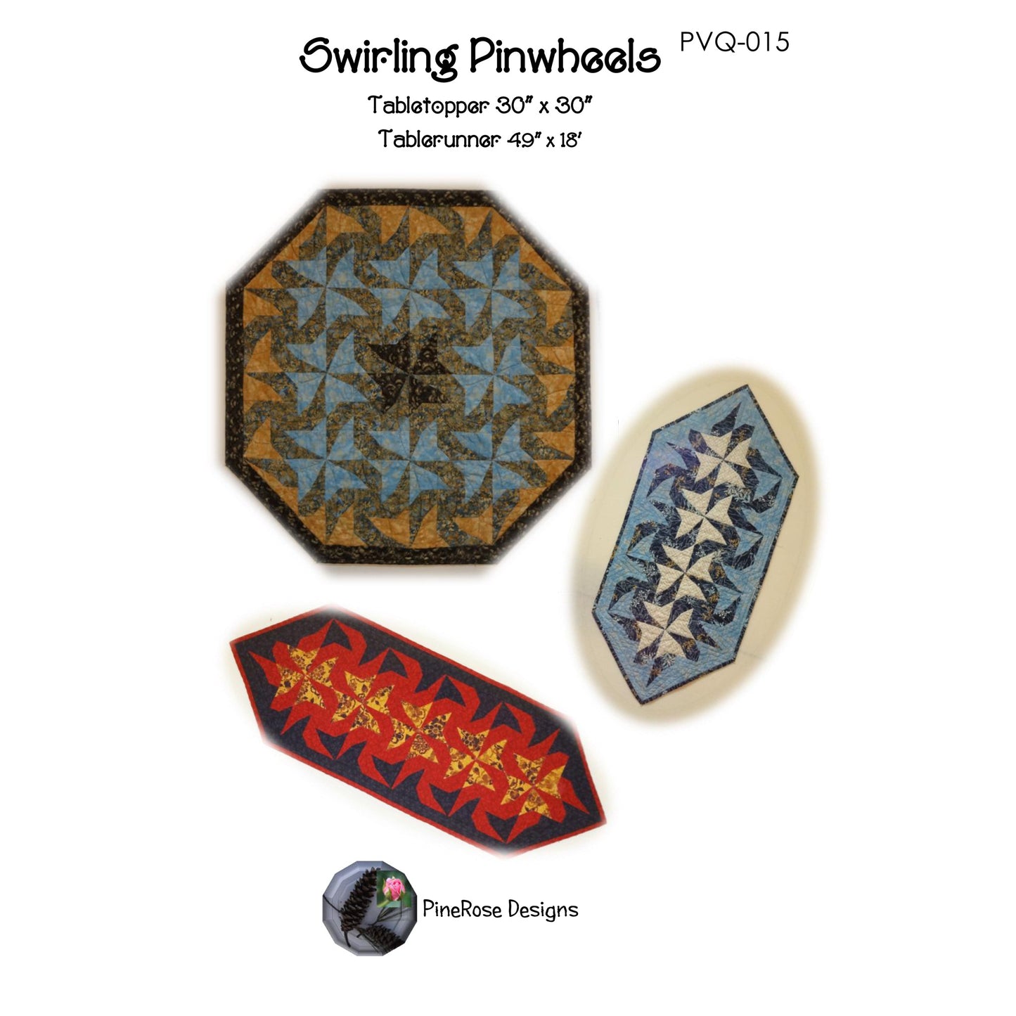 Swirling Pinwheels PVQ-015e - Downloadable Pattern