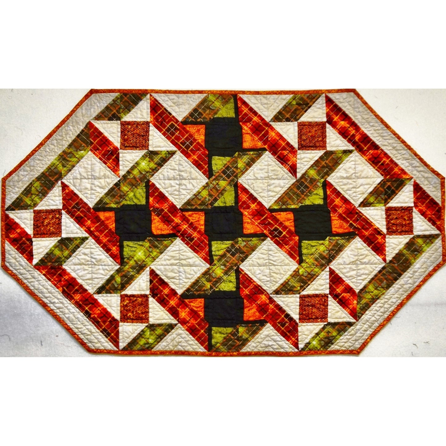 Woven Ribbons Table Runner PVQ-016e   - Downloadable Pattern