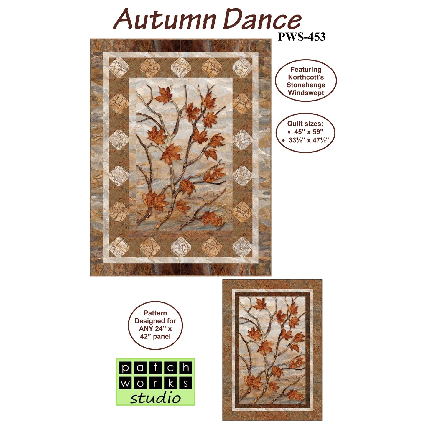 Autumn Dance Quilt Pattern PWS-453 - Paper Pattern