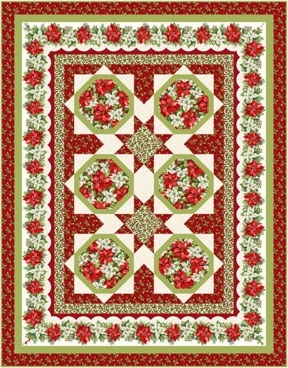 Holiday Bouquets Quilt Pattern PWS-476w - Wholesale Product