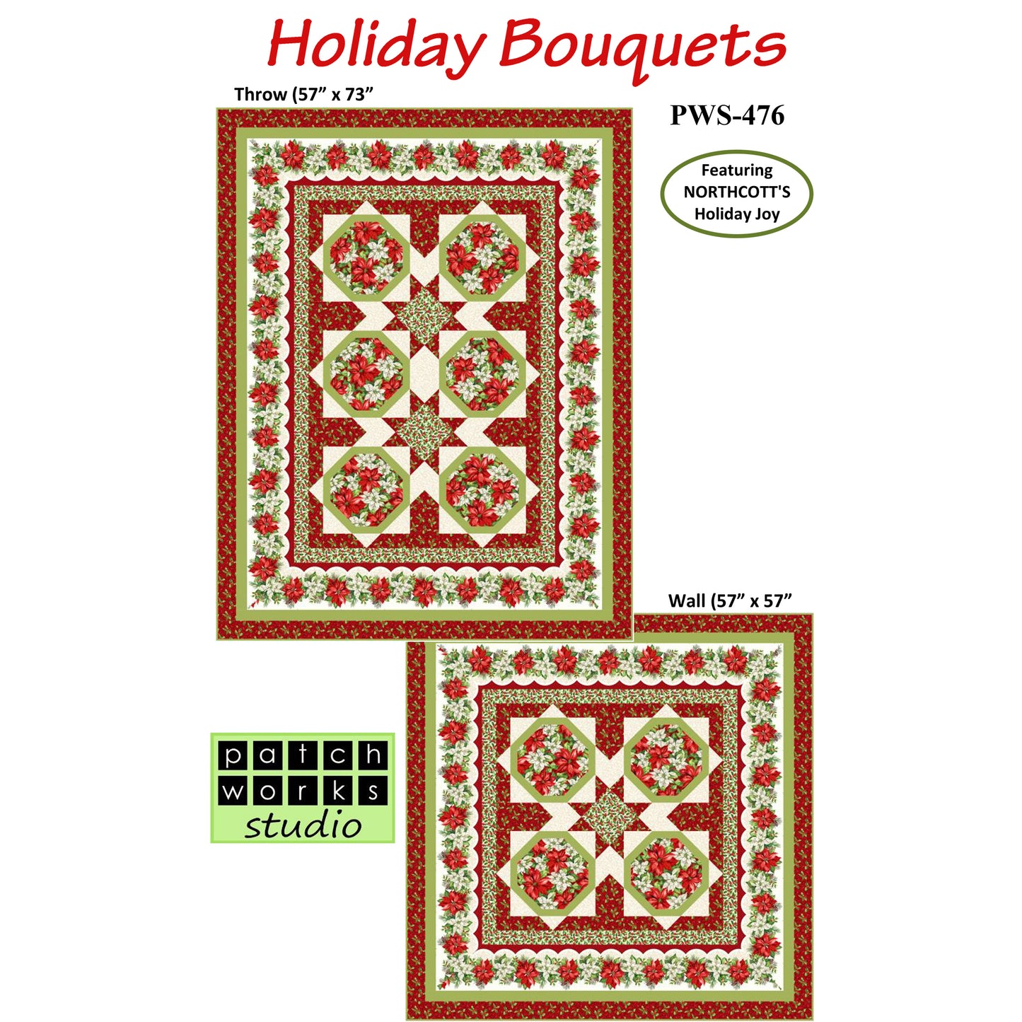 Holiday Bouquets Quilt Pattern PWS-476w - Wholesale Product