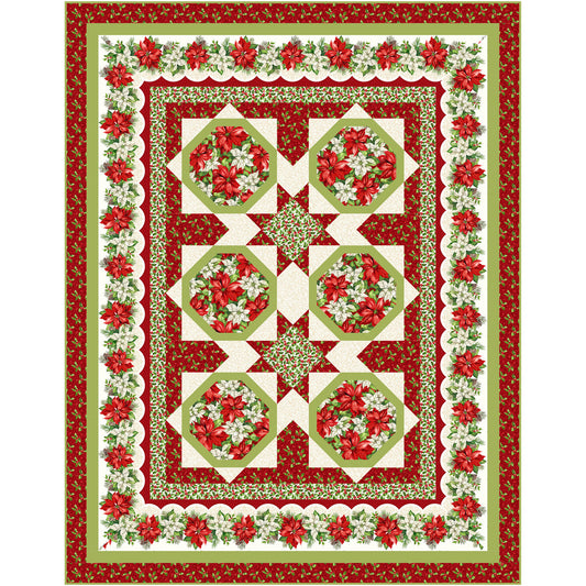 Holiday Bouquets Quilt PWS-476e - Downloadable Pattern