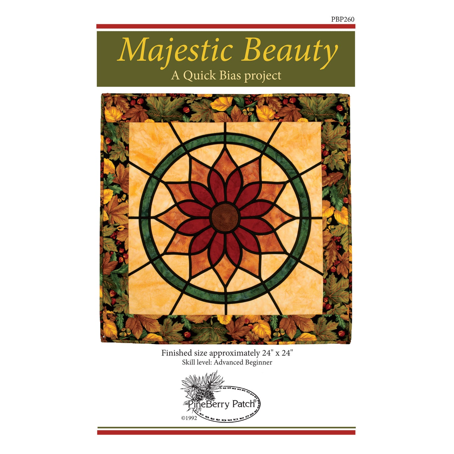 Majestic Beauty Quilt Pattern PYP-260 - Paper Pattern