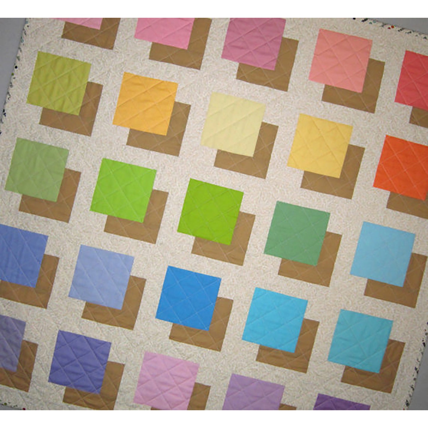 Color Block Quilt QBE-102e - Downloadable Pattern
