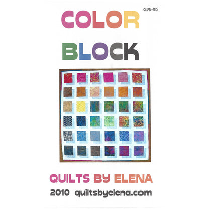 Color Block Quilt QBE-102e - Downloadable Pattern
