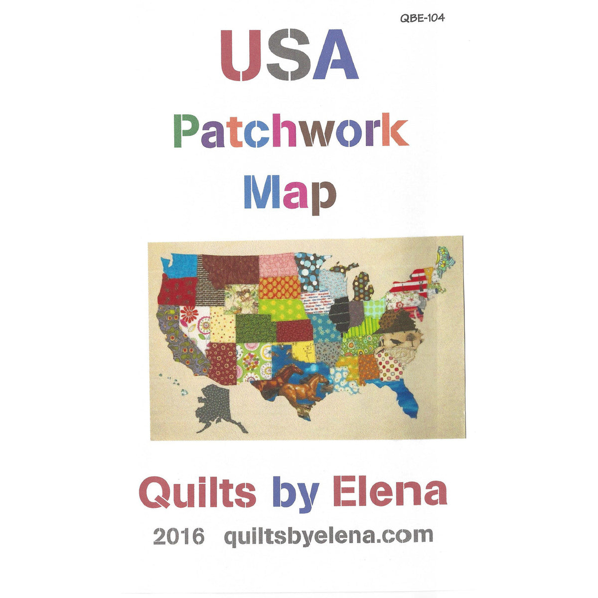 USA Patchwork Map Quilt QBE-104e - Downloadable Pattern – QuiltWoman.com