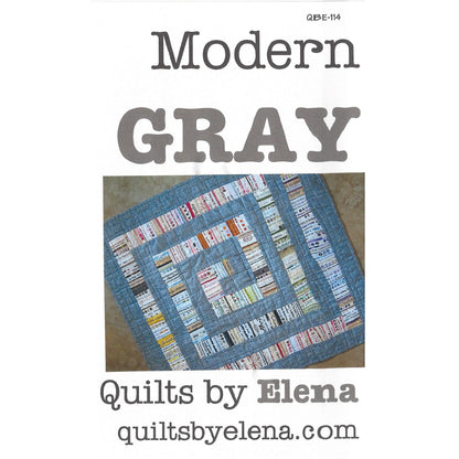 Modern Gray Quilt QBE-114e - Downloadable Pattern