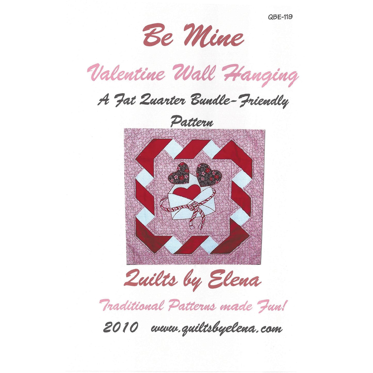 Be Mine Wall Hanging QBE-119e - Downloadable Pattern