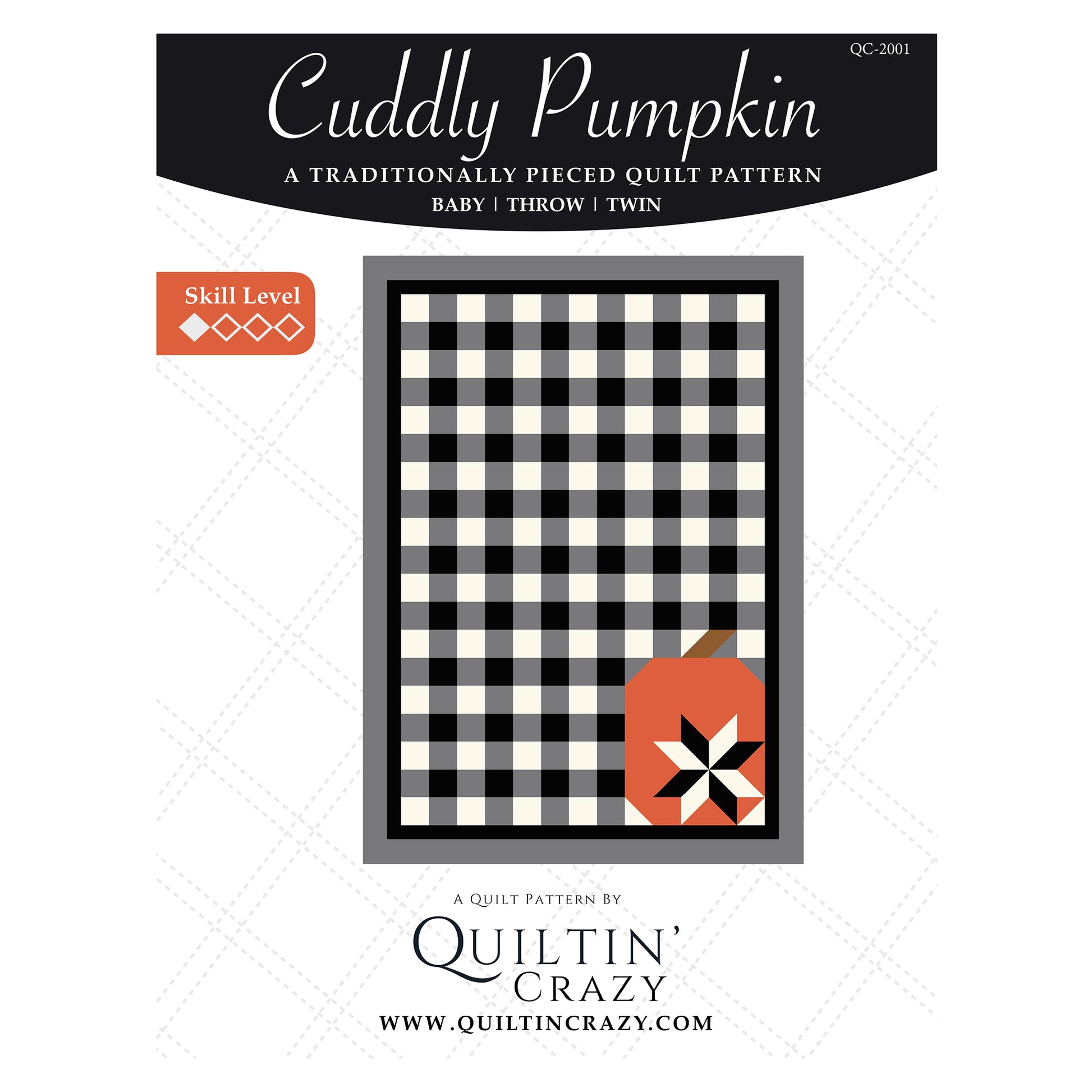 Cover image of pattern for Cuddly Pumpkin Quilts.