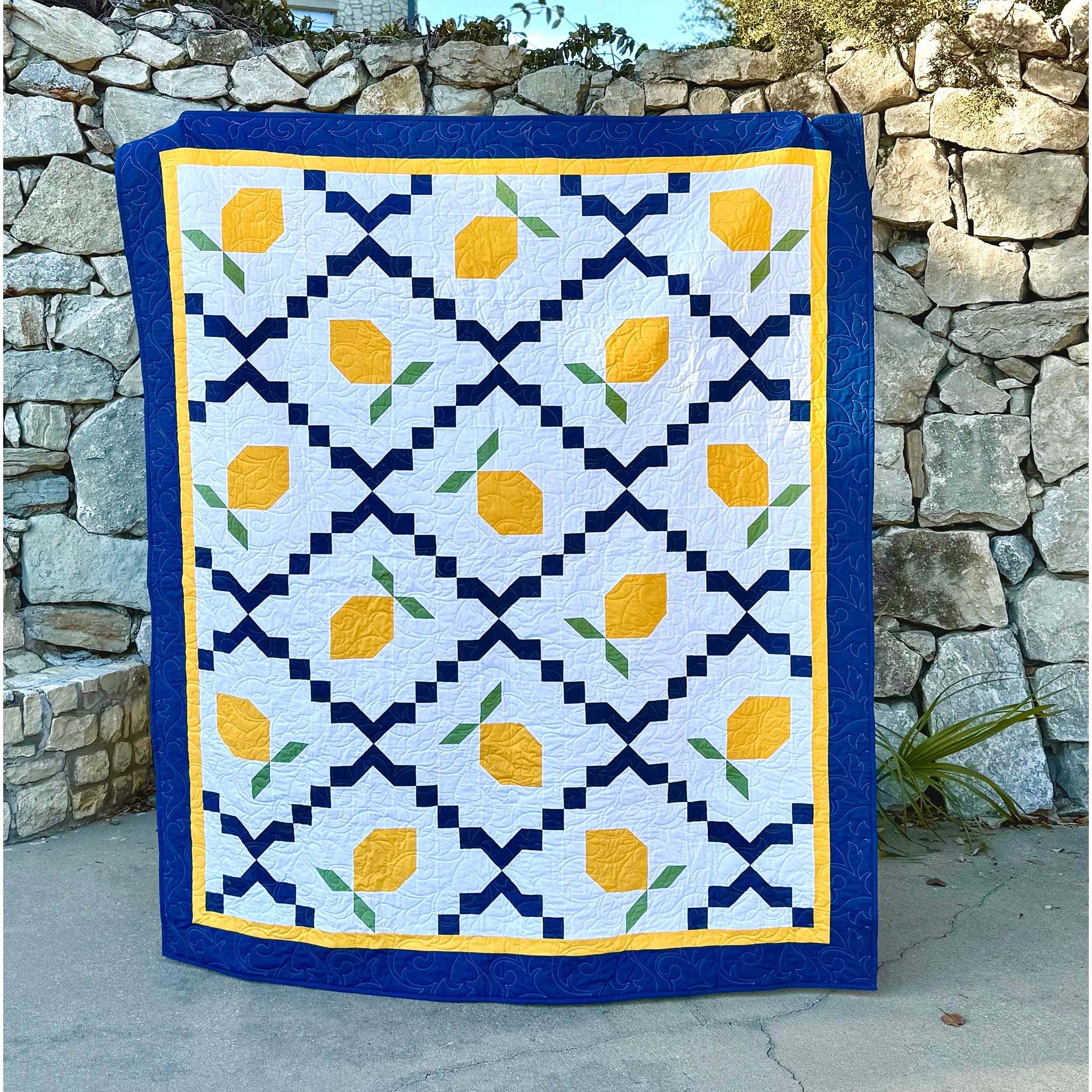 Quebec Patterns Amalfi Lemons Quilt QC-3001e - Downloadable Pattern – QuiltWoman.com