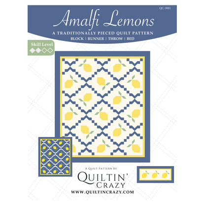 Amalfi Lemons Quilt QC-3001e - Downloadable Pattern