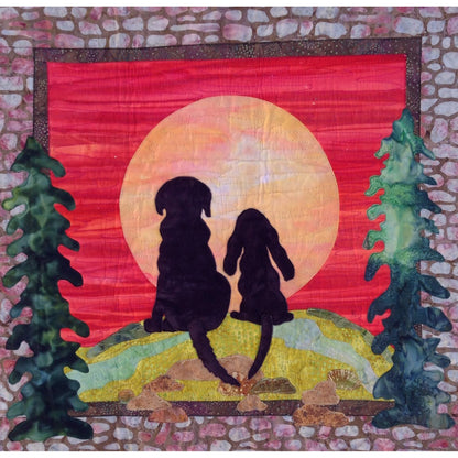 A Quiet Moment Between Friends Quilt QFA-101e - Downloadable Pattern