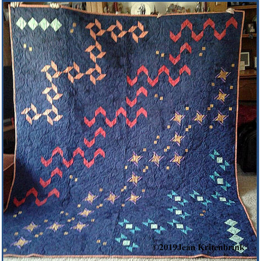 Night Sky Sampler Quilt QJK-101e - Downloadable Pattern