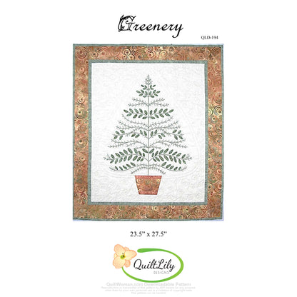 Greenery Quilt QLD-194e - Downloadable Pattern