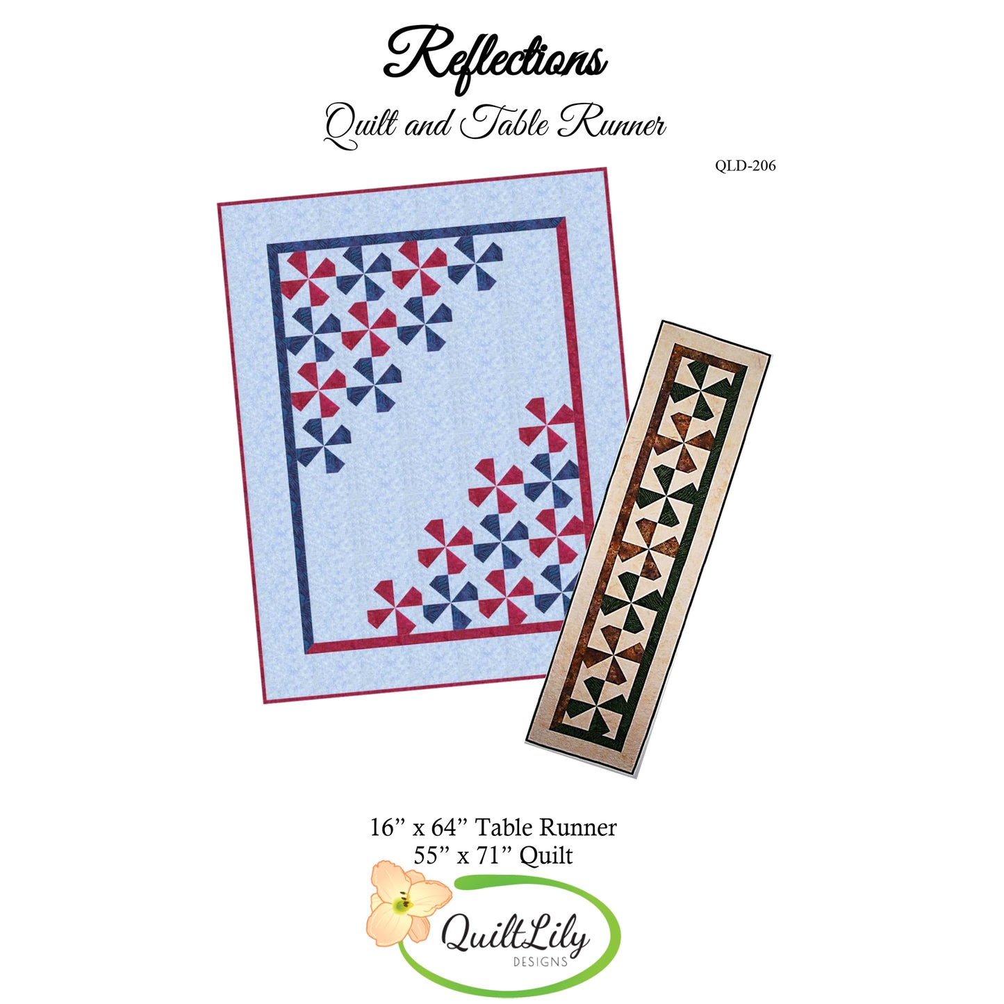 Reflections Quilt QLD-206e - Downloadable Pattern