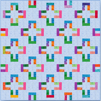 Positive Vibes Quilt QLD-229e - Downloadable Pattern