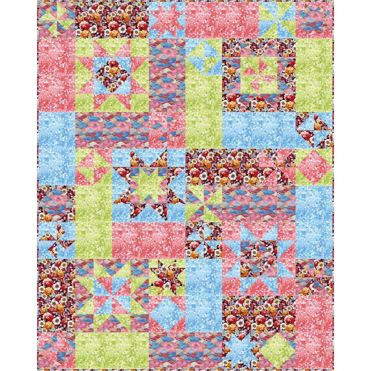 Easy Peasy Quilt Pattern QN-003 - Paper Pattern