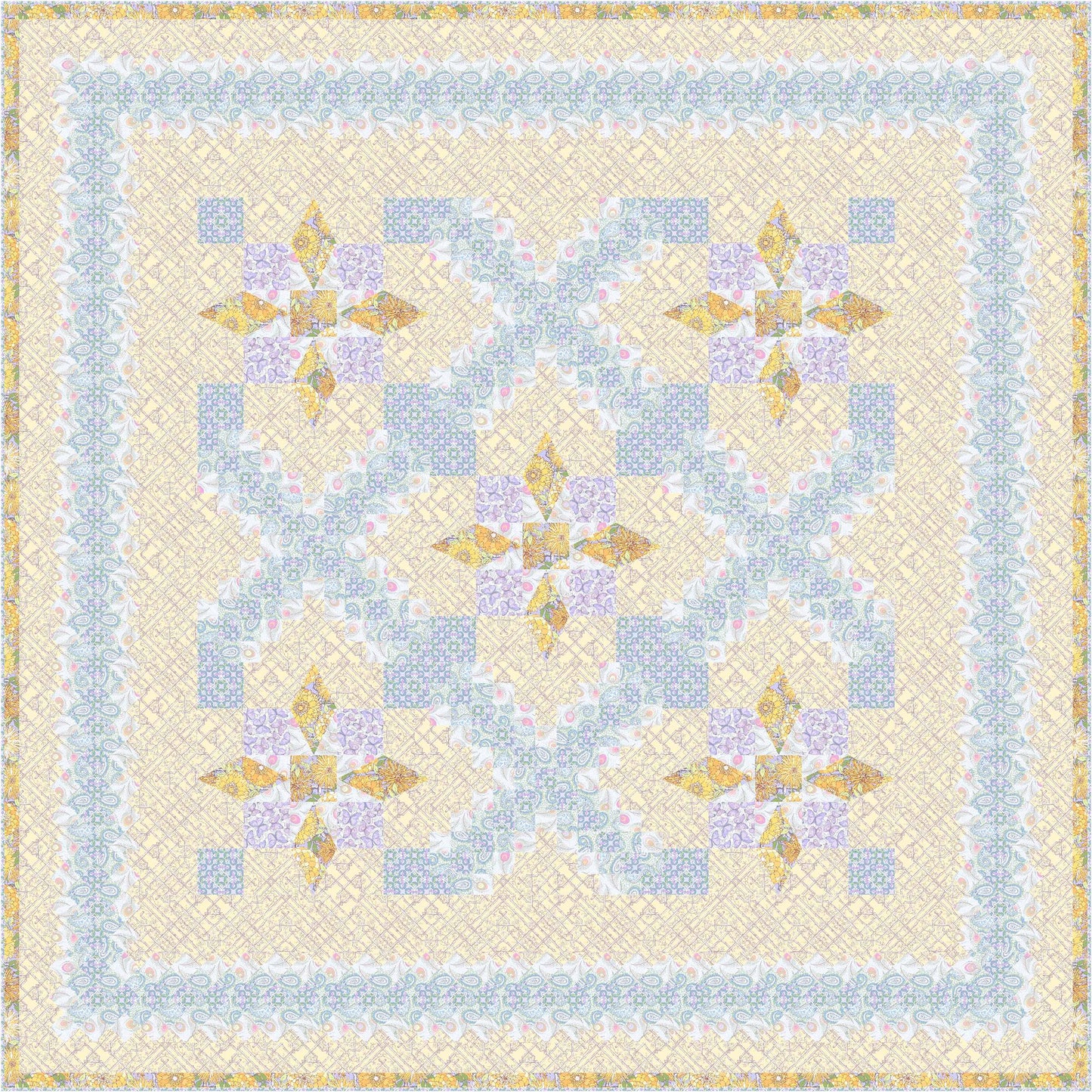 Misty Irish Morning Quilt QN-007e - Downloadable Pattern
