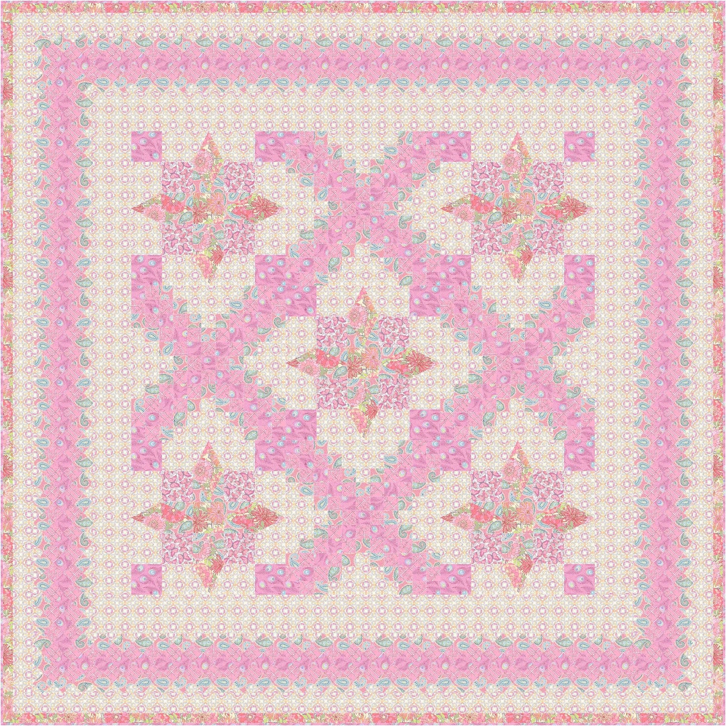 Misty Irish Morning Quilt QN-007e - Downloadable Pattern