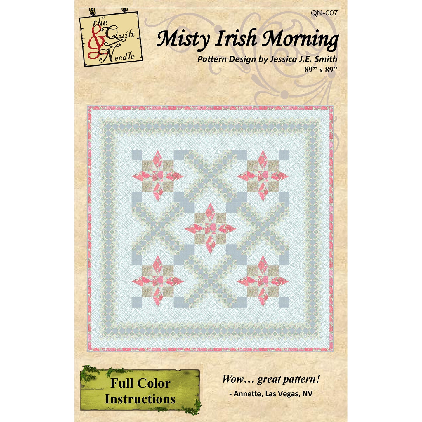 Misty Irish Morning Quilt QN-007e - Downloadable Pattern